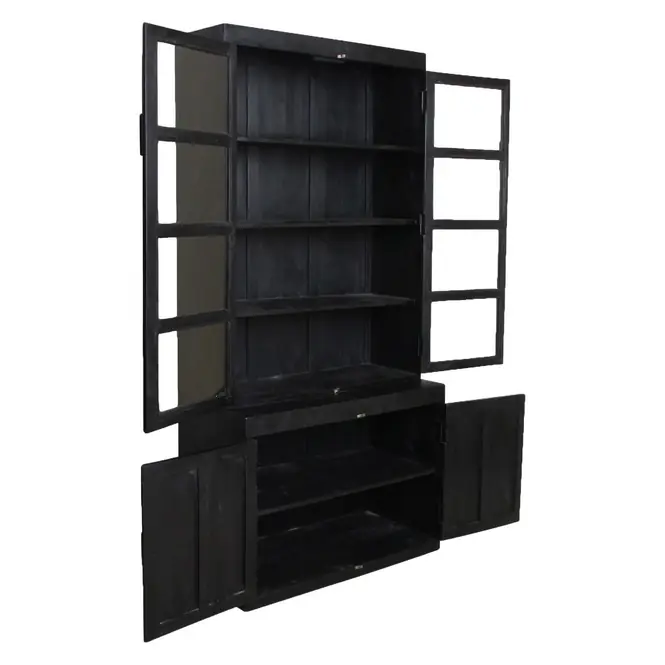 Koopje Raw Materials Hutch Vitrinekast Zwart