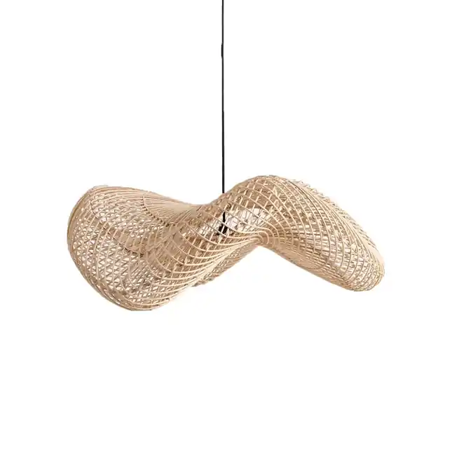 Express Levering Raw Materials Wave Lamp Naturel Large