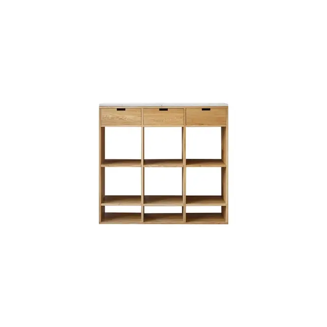 Tikamoon - Miho - Dressoir in eiken en wit premium terrazzo Koop Online