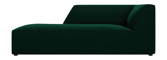 Windsor & Co Sao Chaise Longue Links - Velvet - Flessengroen Meest Verkocht