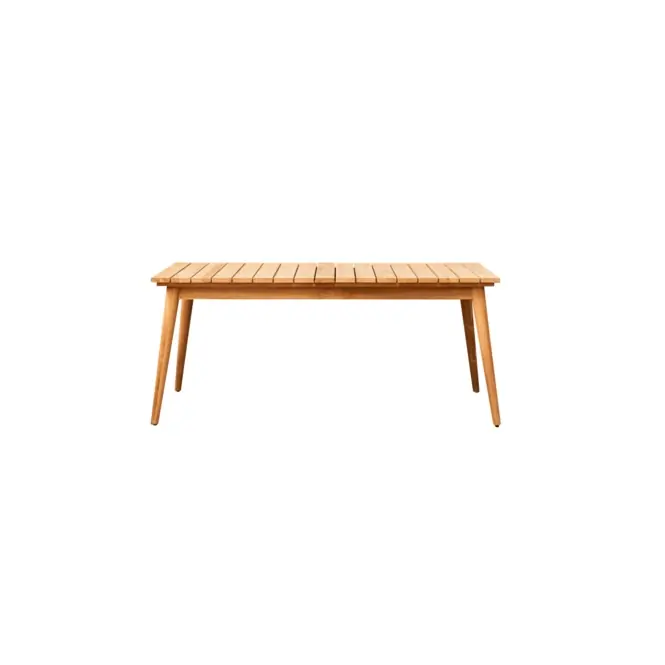Tikamoon - Uitschuifbare tuintafel in massief teak 6-12 pers. Vadim Premium