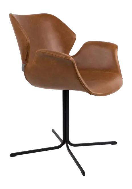 Merkproduct Zuiver Nikki Stoel all Brown Armchair