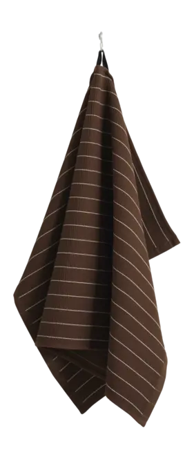 HAY Canteen Theedoek Chocolate Pinstripe Beperkt Aanbod