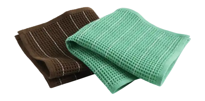 HAY Canteen Vaatdoek Chocolate?Pinstripe And Emerald?Pinstripe Set van 2 Seizoensaanbieding