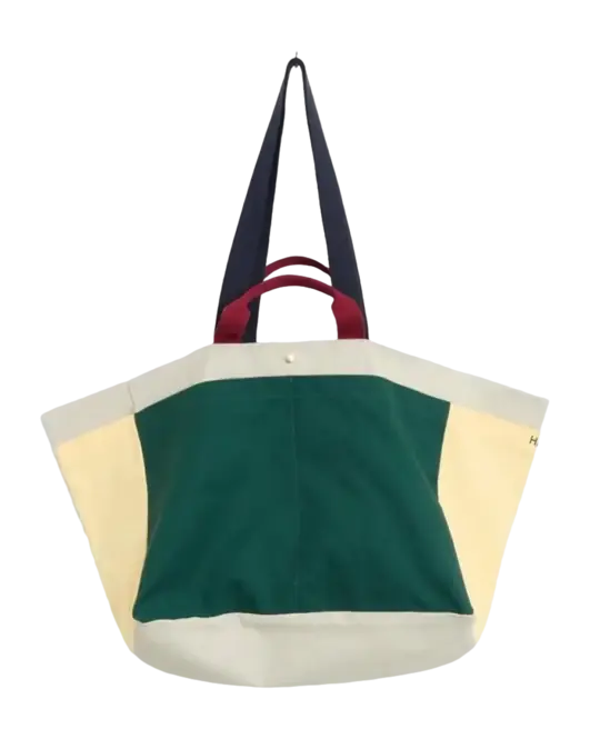HAY Weekend Bag Draagtas Unisex Dames en Heren Dark Green Multi Medium Veilige Betaling