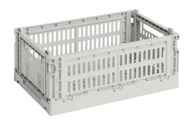HAY Colour Crate Opbergbox Grey Small Nieuw