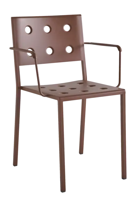 Populair HAY Balcony Tuinstoel Iron Red Dining Armchair Powder Coated Steel