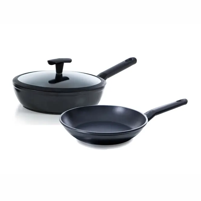 Koop Online BK Easy Induction Pannenset Koekenpan & Hapjespan 24 cm (2-delig)