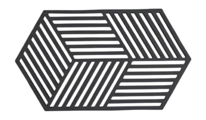 Direct Verzonden Zone Denmark Hexagon Onderzetter Black 24 cm