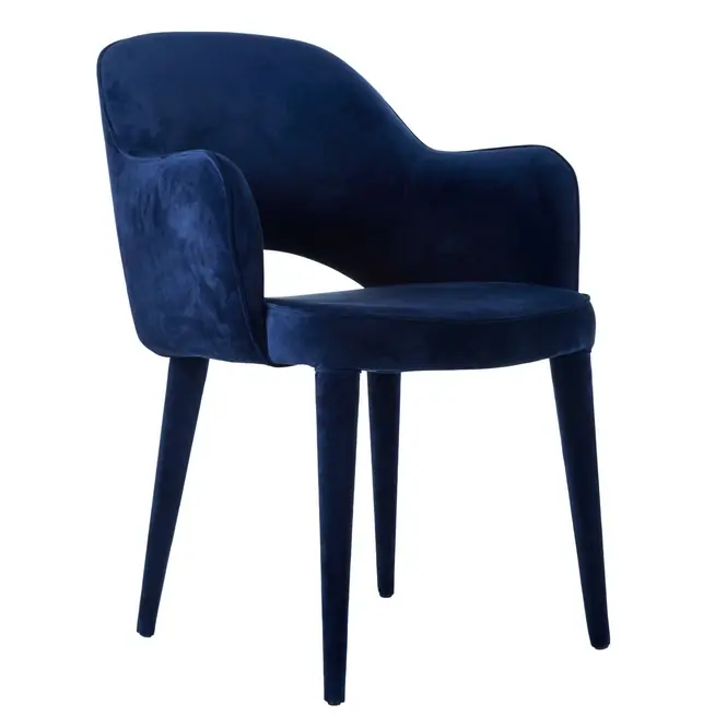 Beperkte Voorraad POLSPOTTEN Arms Cosy Velvet Stoel Blue