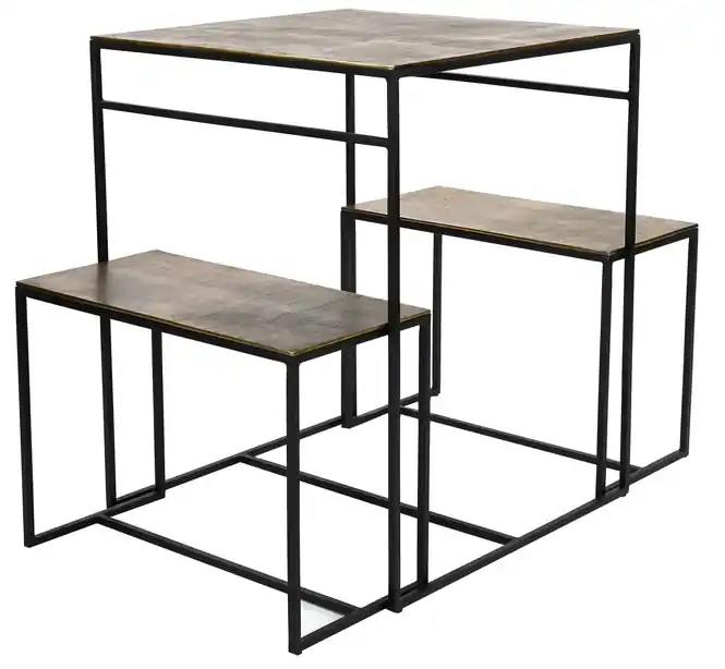POLSPOTTEN Frame Antique Tafel en stoelen Brass Express Levering