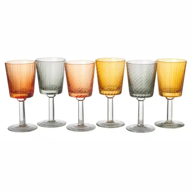 POLSPOTTEN Library Wijnglas Geschikt voor Witte wijn / Rode wijn (Set van 6) Must-Have