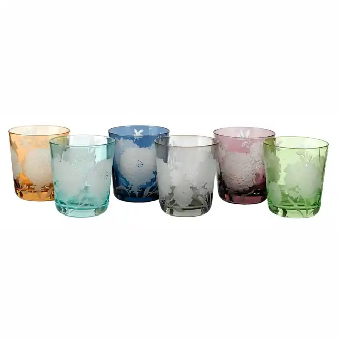 POLSPOTTEN Peony Tumbler Multi Set van 6 Merkproduct