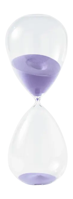 POLSPOTTEN Ball Zandloper Lilac XL Populair