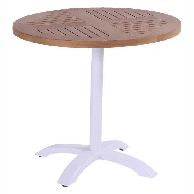Hartman Folding Bistro Tuintafel Royal White Teak 脴70 H74 Bestseller