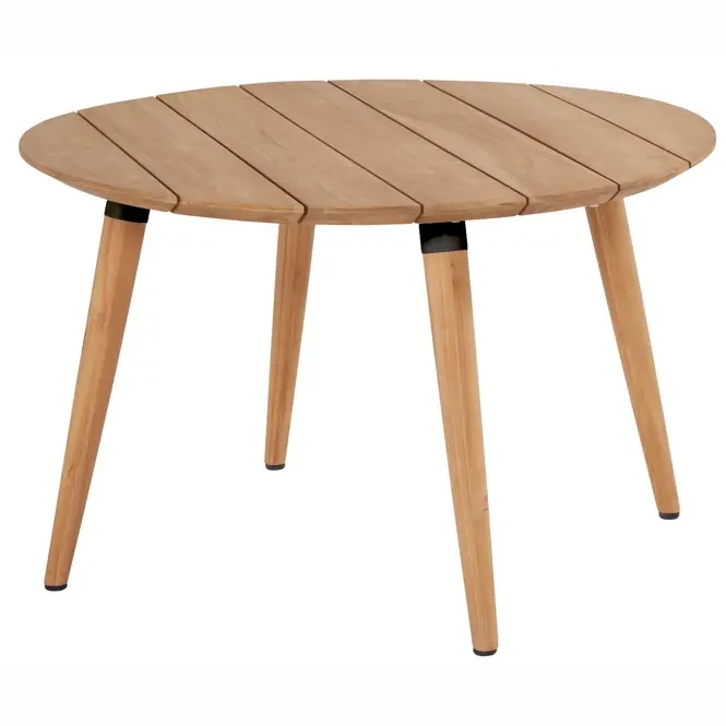 Gecertificeerd Hartman Sophie Studio Tuintafel Natural Teak Carbon Black Alu 脴120