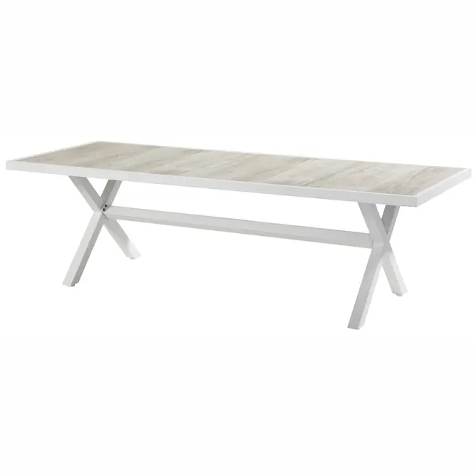 Hartman Canterbury Ceramic Tuintafel Royal White 247 x 96 Exclusieve Aanbieding
