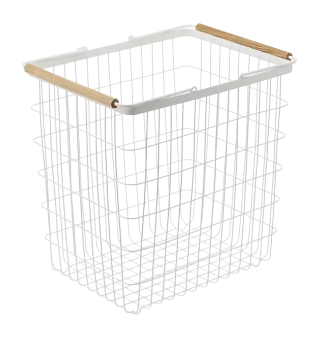 Premium Yamazaki Tosca Wasmand Wit 33 L Large Staal en Hout