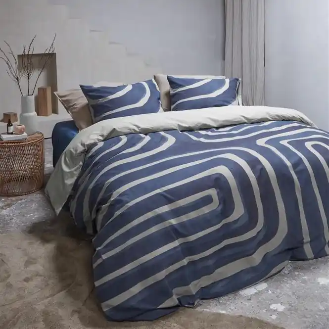 Exclusieve Aanbieding vtwonen Tribe Dekbedovertrek Indigo Katoen