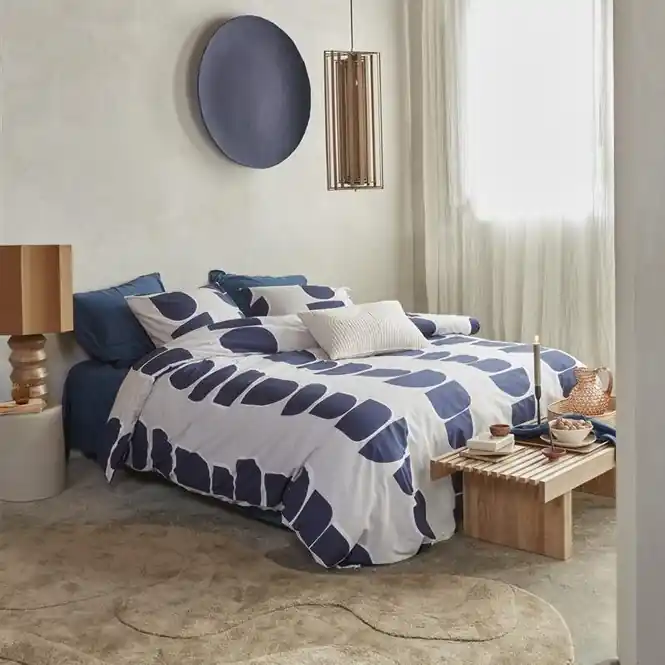 vtwonen Moons Dekbedovertrek Indigo Katoen Gecertificeerd
