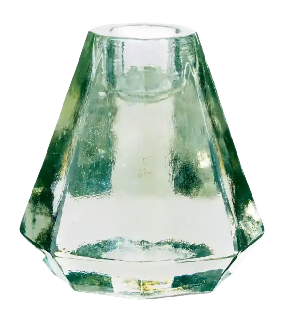 vtwonen Diamond Shape Glass Kandelaar Ice Blue 9x8cm Exclusieve Aanbieding