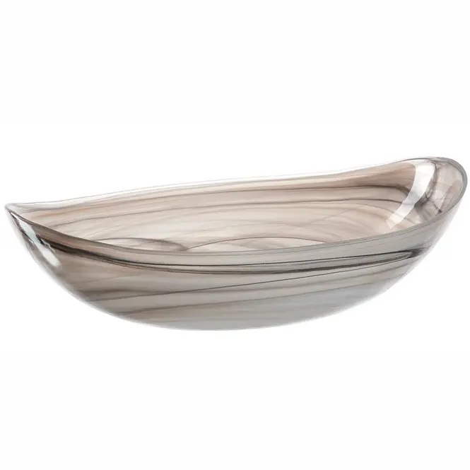 Aanbieding Leonardo Alabastro Schaal Beige 32 cm 2-Delig