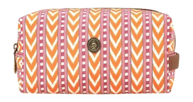 Pip Studio Samba Toilettas Orange Coco Cosmetic Bag Medium Samba Stripe Laatste Kans
