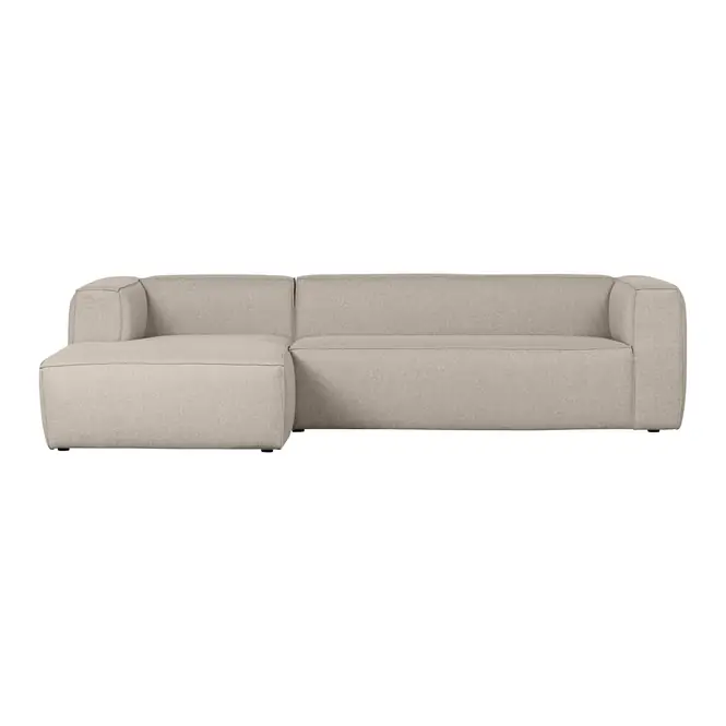 Beperkt Aanbod WOOOD Bean Hoekbank met Chaise Longue Links - Melange - Beige