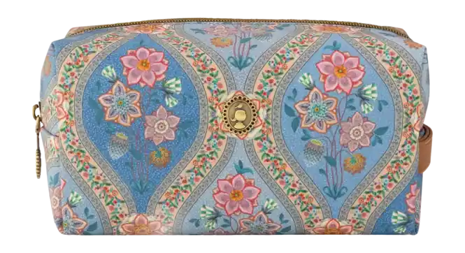 Aanbieding Pip Studio Coco Ornamento Toilettas Blue Bags Cosmetic Bag Medium 21,5 x 10 x 10,5 cm
