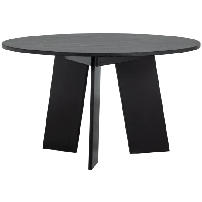 Betaalbaar WOOOD Fries Eettafel - Eiken - Blacknight - 75x129x129