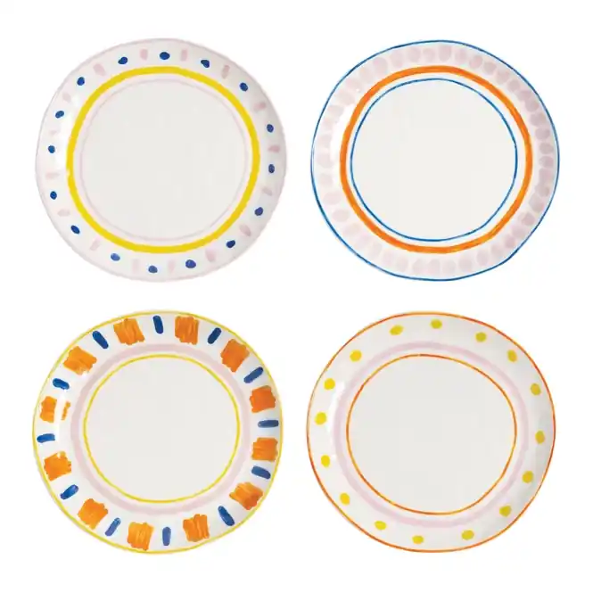 &k amsterdam Boavista Bord Ø 21,5 cm - Set van 4 Nieuw