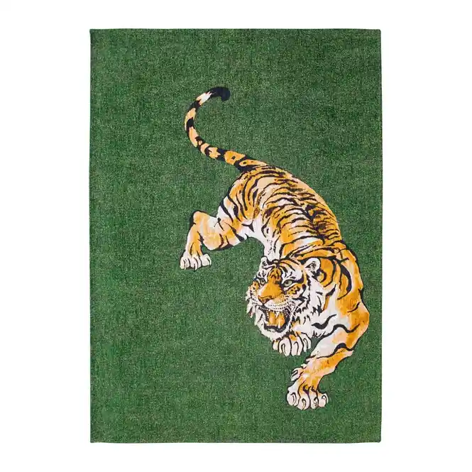 Tijdelijk Beschikbaar Louis de Poortere Pop Vloerkleed 200 x 280 cm - Green On Fire