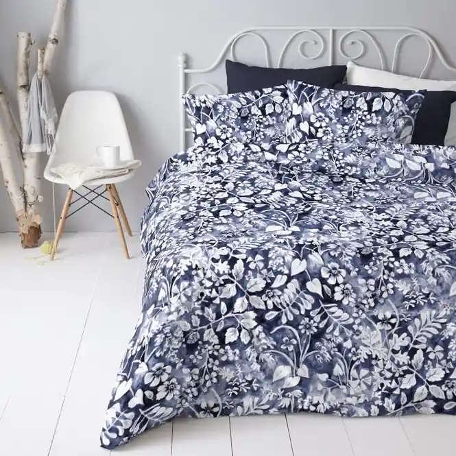 Cinderella Castle Garden Dekbedovertrek Indigo Katoen Exclusieve Aanbieding
