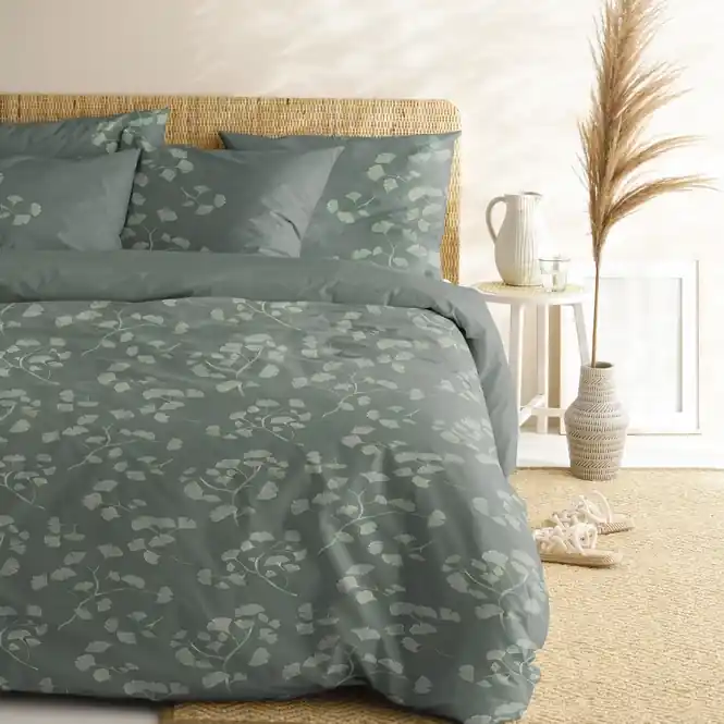 Rechtstreeks Van De Fabrikant Cinderella Viridi Dekbedovertrek Dark Green Percal