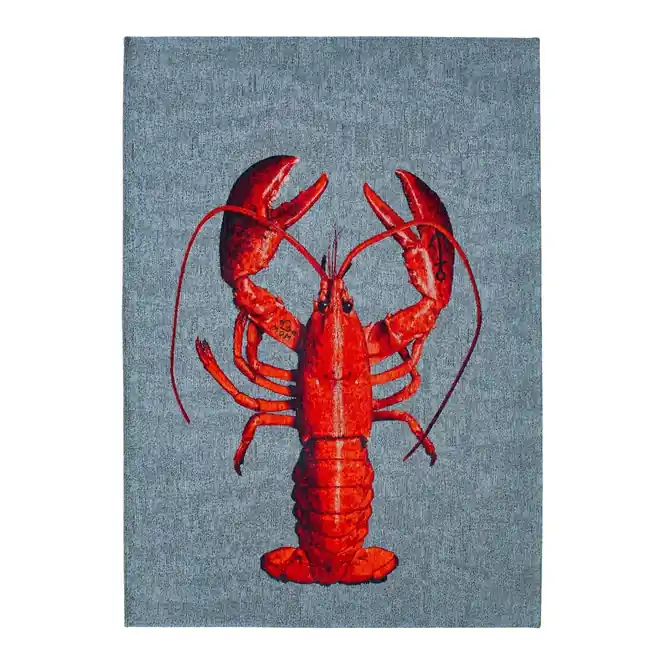 Gecertificeerd Louis de Poortere Lobster Pop Vloerkleed 100 x 140 cm - Steam Red