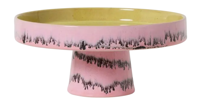 HKliving 70‘s Ceramics Taartschaal - Bubble Beperkt Aanbod