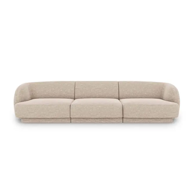 Beste Prijs Micadoni Miley 3-zitsbank - Chenille - Kiezelgrijs