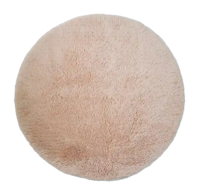 by fonQ Fuzz Vloerkleed Ø 150 cm - Roze Gecertificeerd